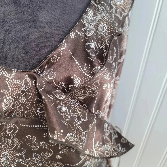 GAP Brown Floral wrap front cami tank top - Picture 8 of 11